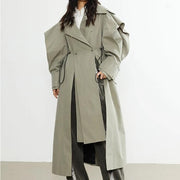women's double-breasted trench coat - MRSLM