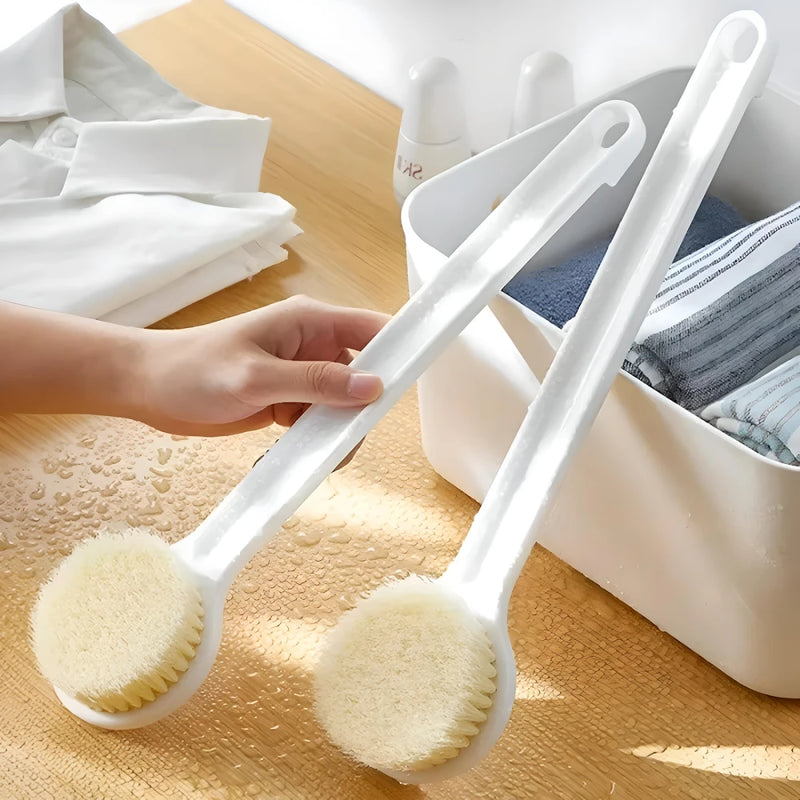 long handle bath brush, view 2 - MRSLM