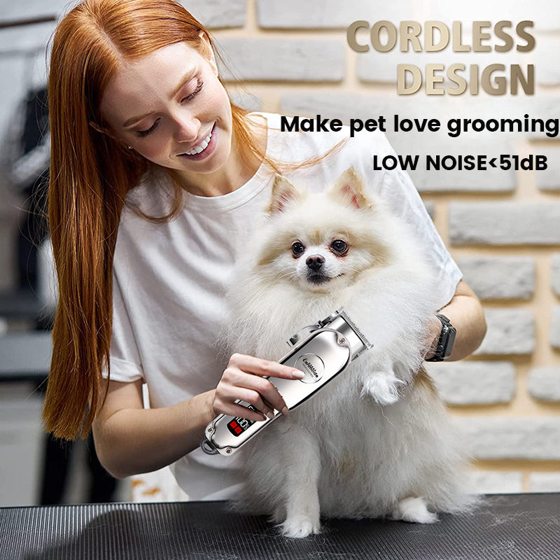 rechargeable pet hair trimmer, view 8 - MRSLM