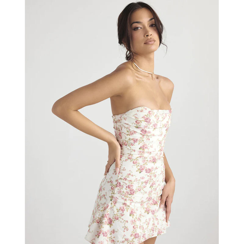 women's backless strapless dress, view 6 - MRSLM