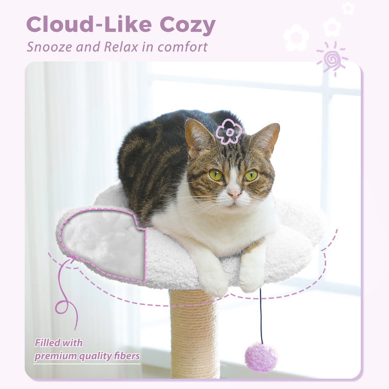 flower cat tree, view 4 - MRSLM