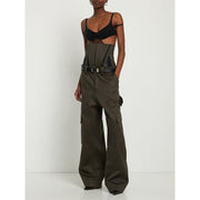 slim-fit cargo pants with removable girdle, view 3 - MRSLM