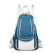 Women's vintage PU leather backpack, view 3 - MRSLM
