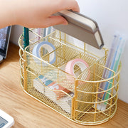 metal mesh desktop organizer, view 9 - MRSLM