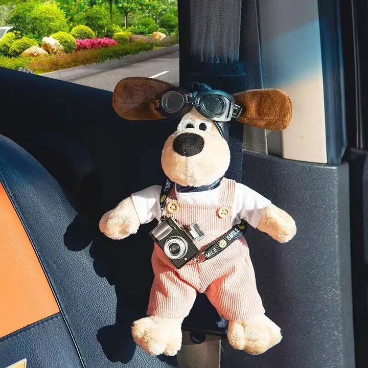 Cartoon Dog Plush Car Seat Belt Shoulder Protector