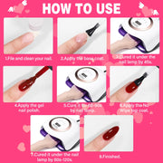rose pink gel nail polish, view 7 - MRSLM