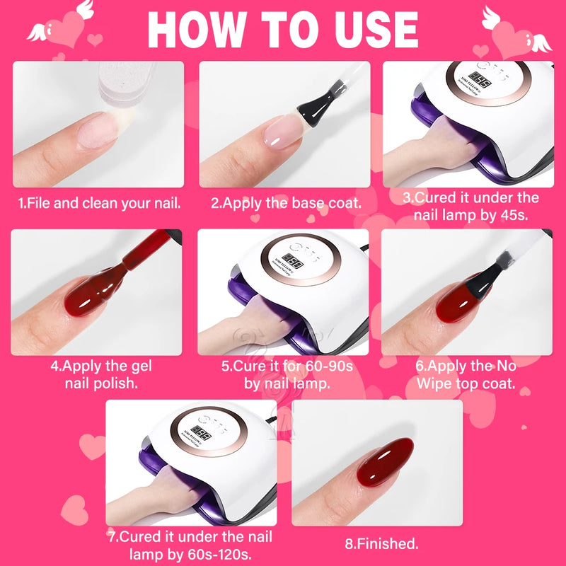 rose pink gel nail polish, view 7 - MRSLM