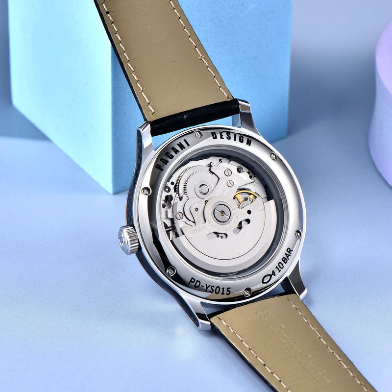 starry sky men's automatic watch, view 9 - MRSLM