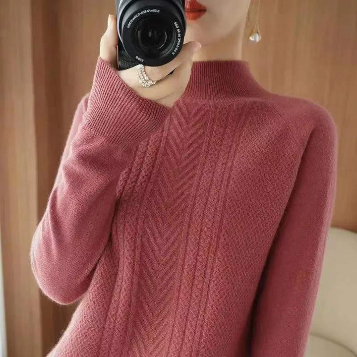 Women's Fashionable Knitted Base Sweater Short