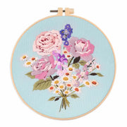 DIY floral embroidery kit for beginners, view 5 - MRSLM