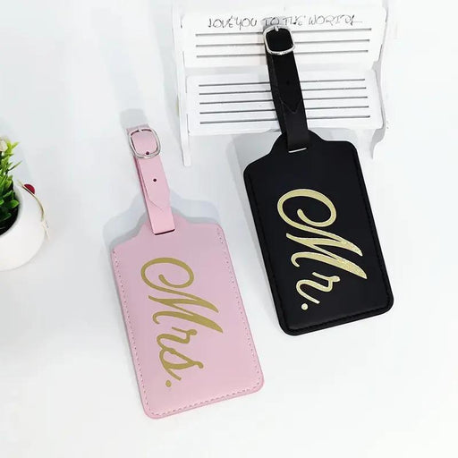 Mr. and Mrs. couples luggage tags - MRSLM