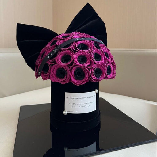 black plum preserved flower pot gift - MRSLM