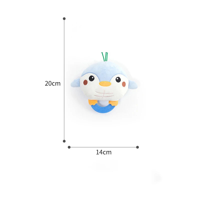 penguin squeak plush chew toy, view 3 - MRSLM