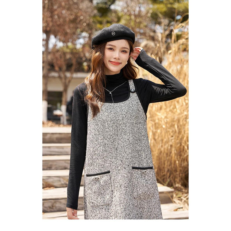 women's tweed suspender dress, view 5 - MRSLM
