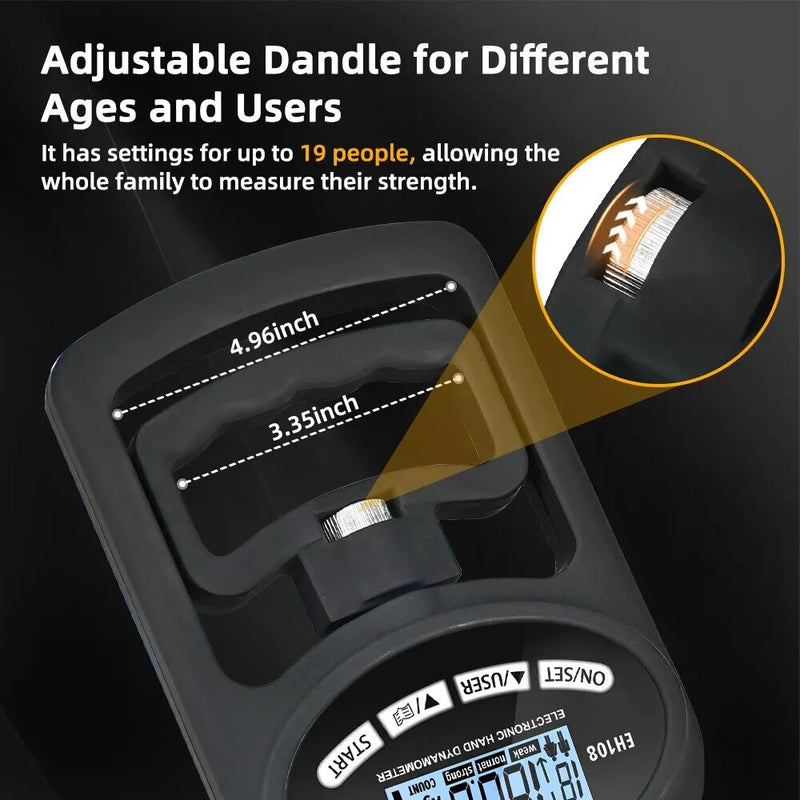 Digital grip strength trainer, view 4 - MRSLM