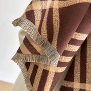 Cashmere-like tassel scarf, view 2 - MRSLM