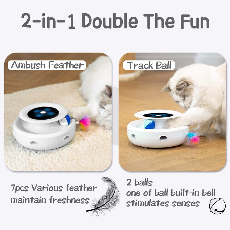 interactive cat toy with auto timer, view 4 - MRSLM