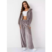 women's velvet two-piece sports set, view 5 - MRSLM