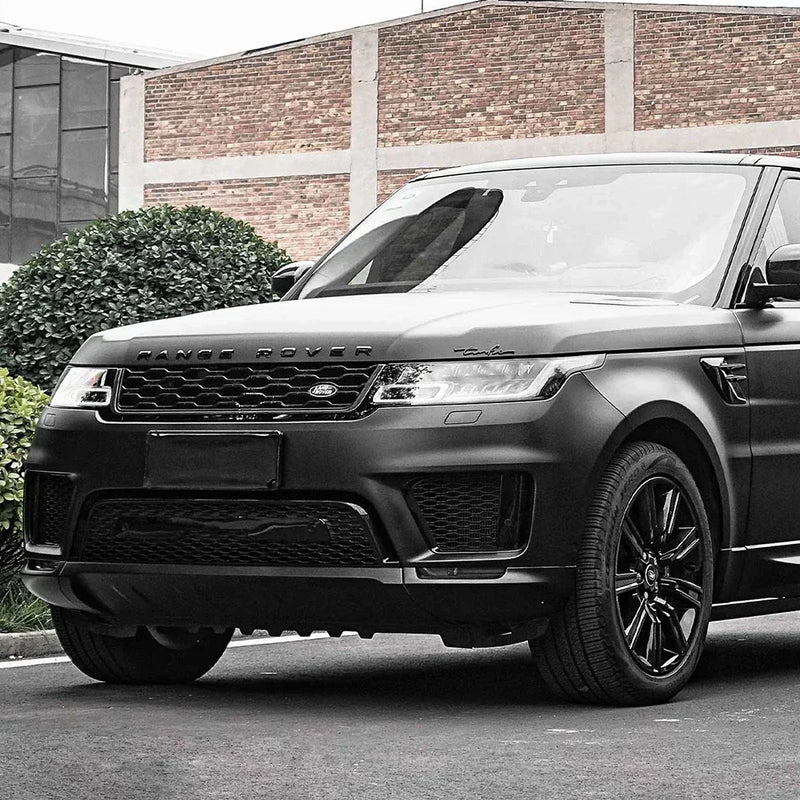 frosted black matte vinyl car wrap, view 4 - MRSLM