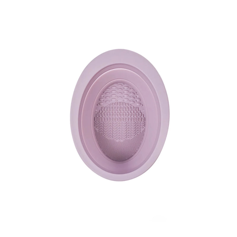 silicone makeup brush cleaner bowl, view 3 - MRSLM