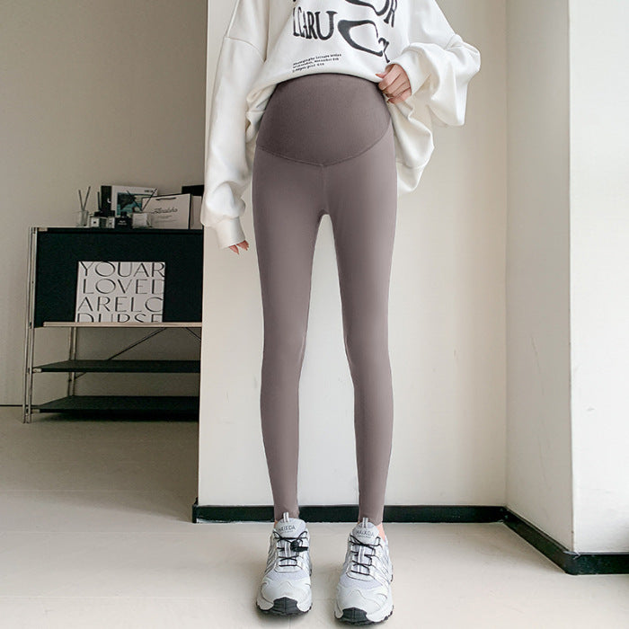 Pregnant Women's Honeycomb Stretch Belly Support Shark Skin Leggings