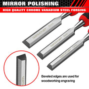 4-piece wood carving chisel set, view 6 - MRSLM