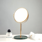 natural marble 360 rotating makeup vanity mirror, view 8 - MRSLM