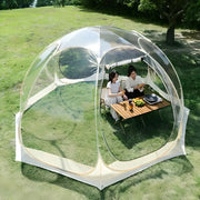 portable star clear camping tent, view 3 - MRSLM