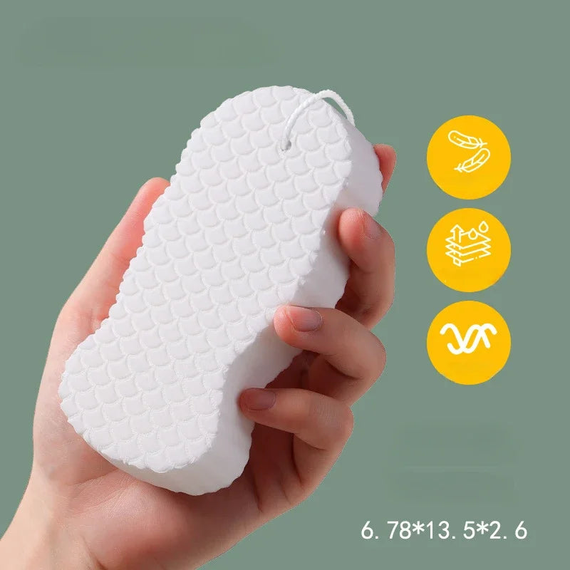 soft exfoliating bath sponge, view 3 - MRSLM