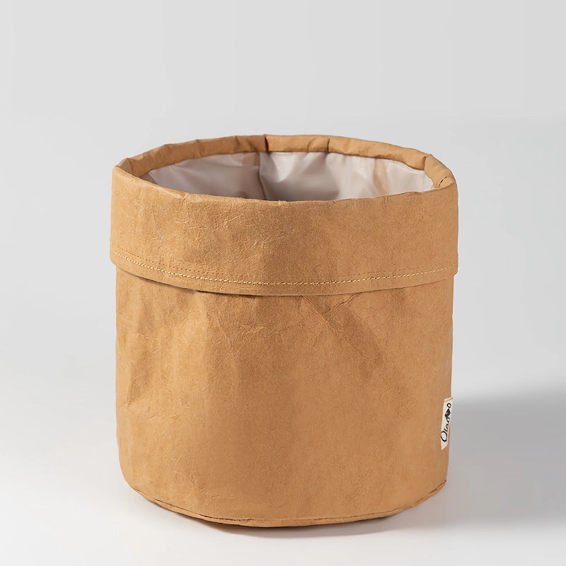 washable kraft paper flower pot, view 3 - MRSLM