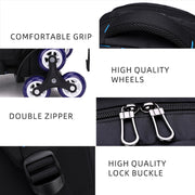 double shoulder travel backpack, view 4 - MRSLM