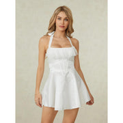 y2k halter mini corset dress, view 4 - MRSLM