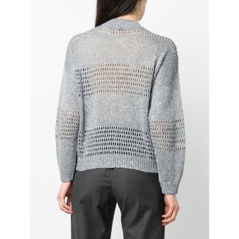 sequin linen cardigan, view 5 - MRSLM