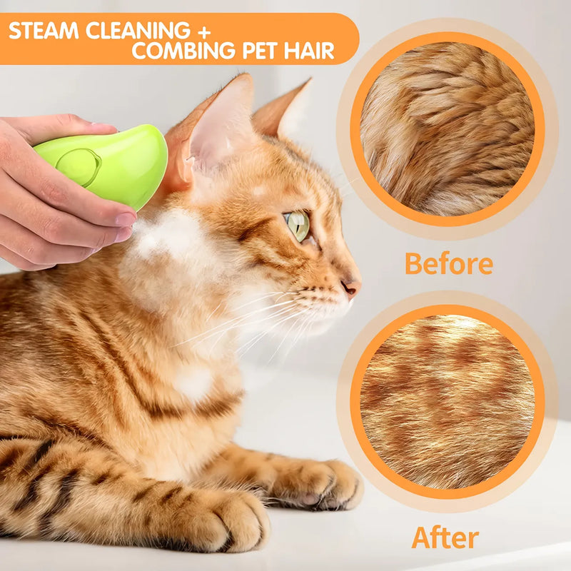 3-in-1 pet steam brush, view 6 - MRSLM