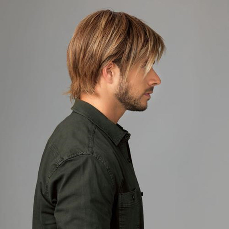 men's short straight wig, view 4 - MRSLM