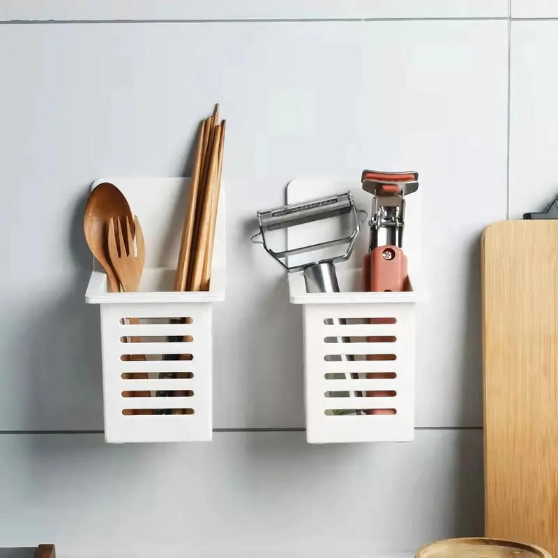 Wall-mounted toothbrush and cosmetic holder - MRSLM