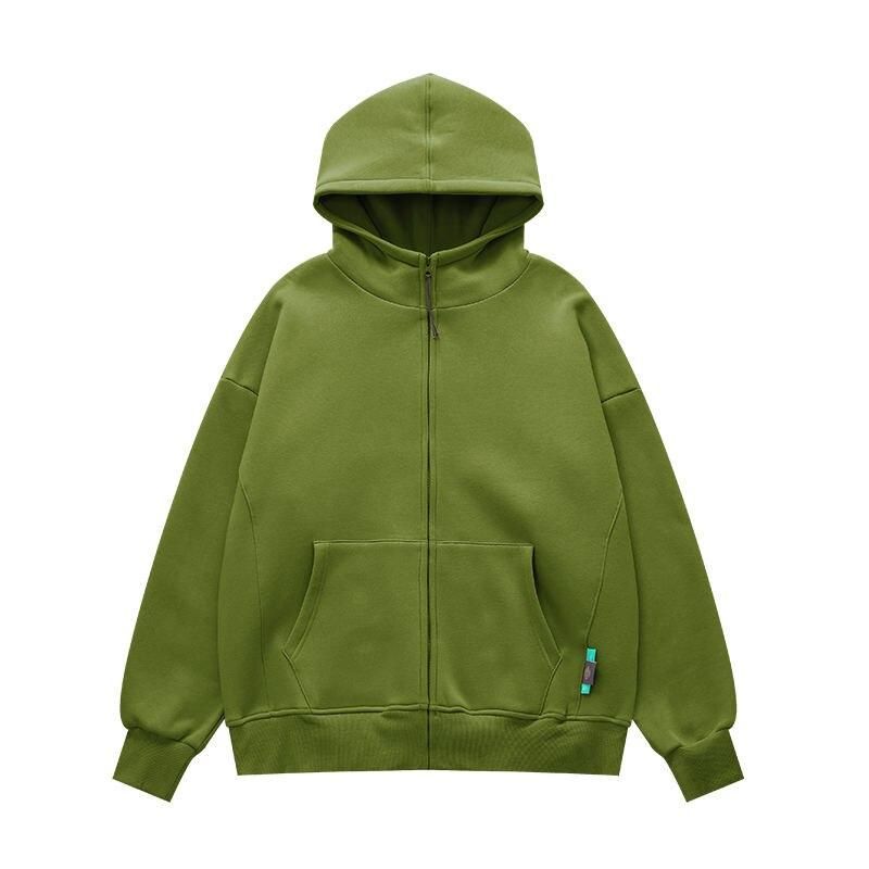 unisex fleece lined zip up hoodie, view 5 - MRSLM