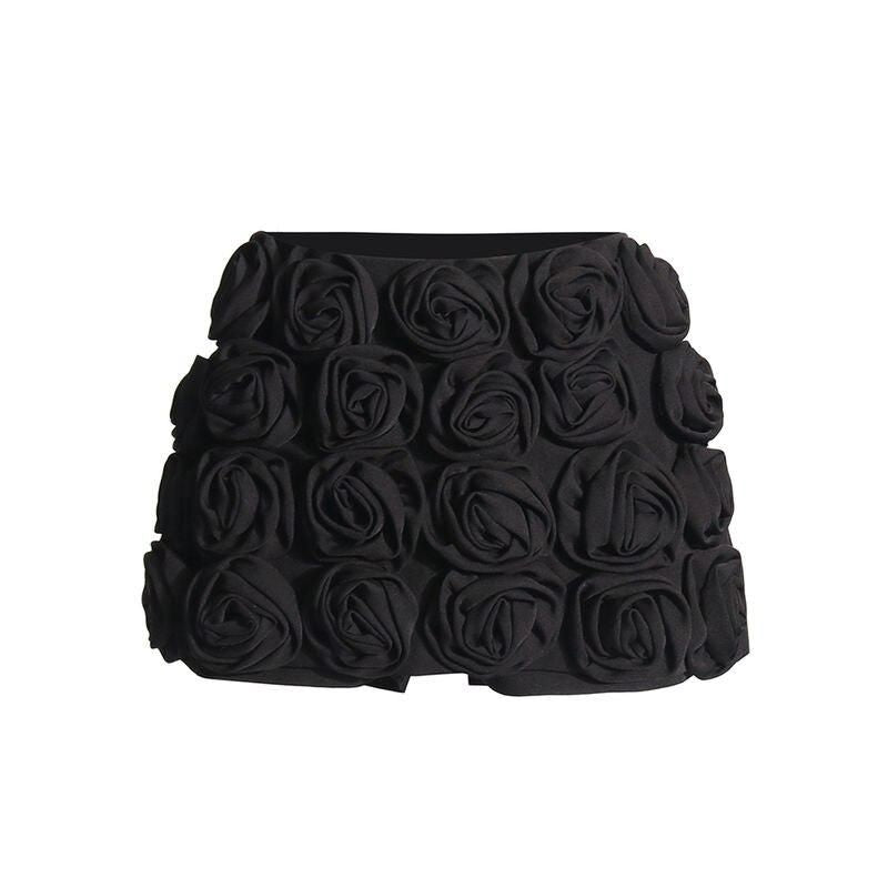 High waist applique shorts, view 3 - MRSLM