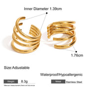 four-layer hoop ear clip, view 2 - MRSLM