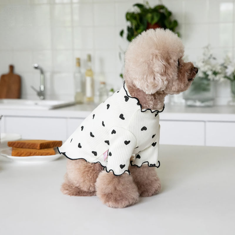 embroidered bear waffle pet vest, view 7 - MRSLM