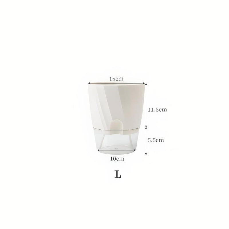 Efficient Self-Watering Transparent Planter