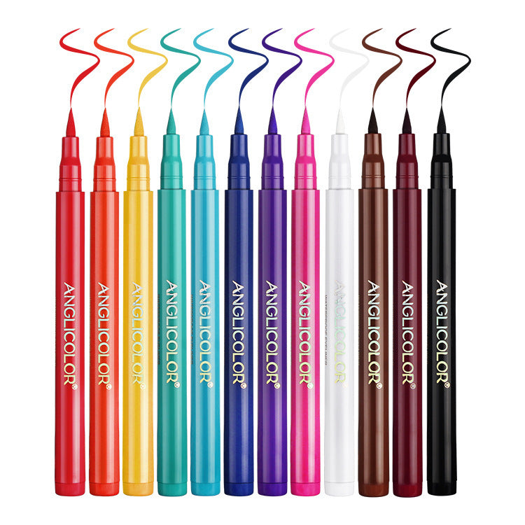 12-color waterproof eyeliner set, view 5 - MRSLM