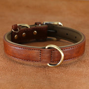 soft padded pu leather dog collar, view 7 - MRSLM