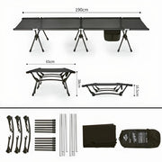 Ultralight aluminum alloy camping cot, view 6 - MRSLM