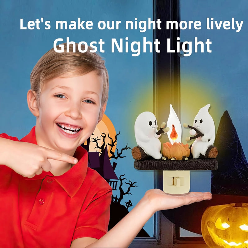 halloween ghost campfire night light, view 2 - MRSLM