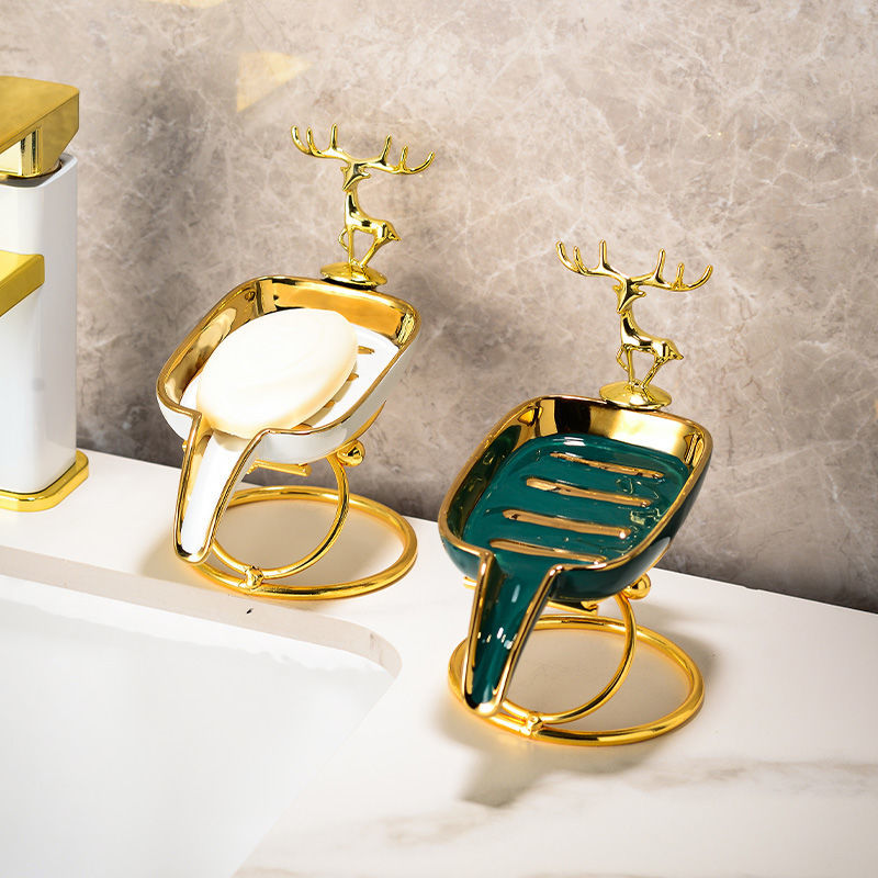 ceramic soap rack with drainage, view 8 - MRSLM