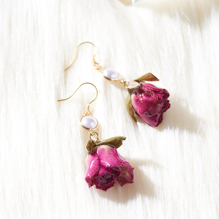 Anti Allergic Earrings Flower Eternal Long Style