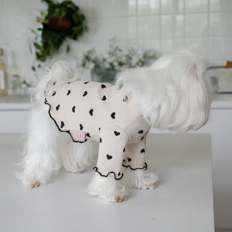 embroidered bear waffle pet vest, view 9 - MRSLM