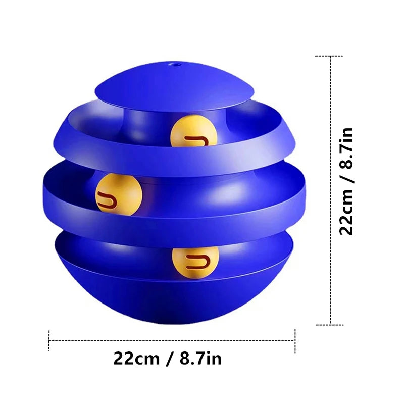 3-layer cat toy tower, view 8 - MRSLM