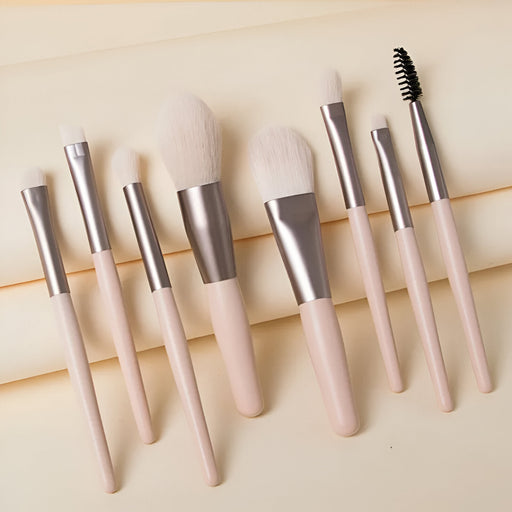 8-piece makeup brush set, view 2 - MRSLM